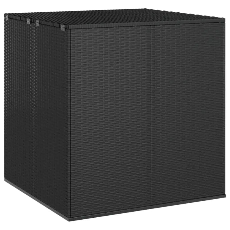 Opbergbox voor buiten van PE Rattan voor kussens - Zwart / 100 x 97.5 x 104 cm - Opbergboxen voor buiten