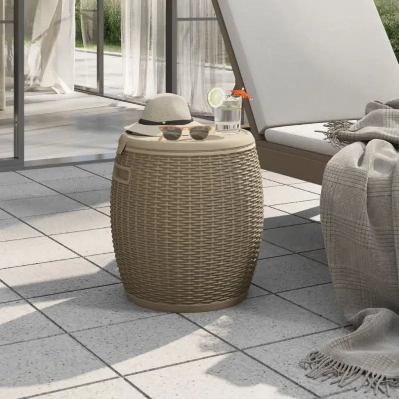 Opbergboxen voor buiten met imitatie rattan structuur en veelzijdig gebruik - Opbergboxen voor buiten