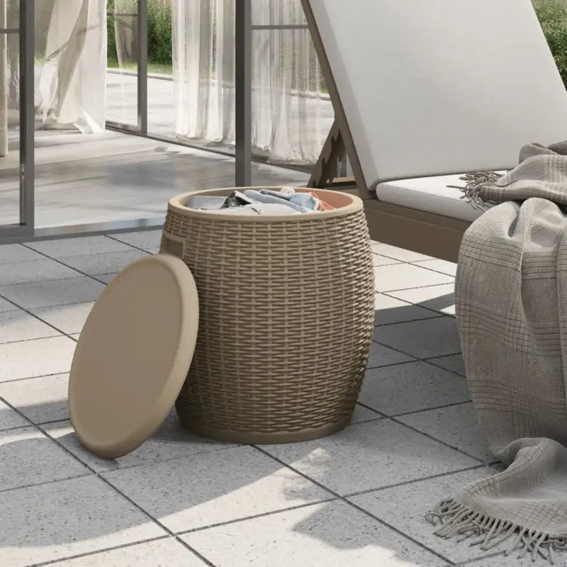 Opbergboxen voor buiten met imitatie rattan structuur en veelzijdig gebruik - Opbergboxen voor buiten
