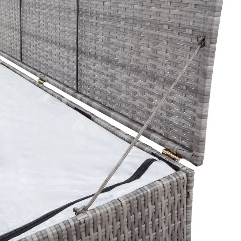 Opbergboxen voor buiten met poly rattan en gepoedercoat stalen frame - Opbergboxen voor buiten
