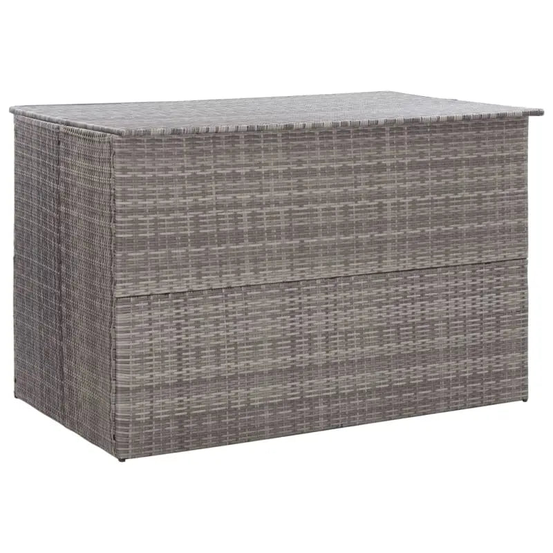 Opbergboxen voor buiten met poly rattan en gepoedercoat stalen frame - Grijs - Opbergboxen voor buiten