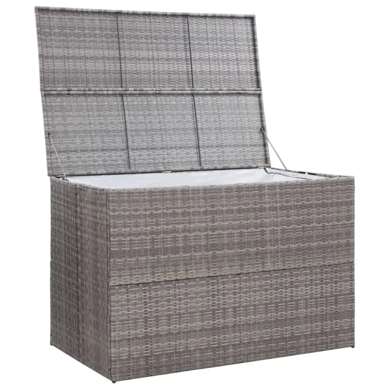 Opbergboxen voor buiten met poly rattan en gepoedercoat stalen frame - Opbergboxen voor buiten