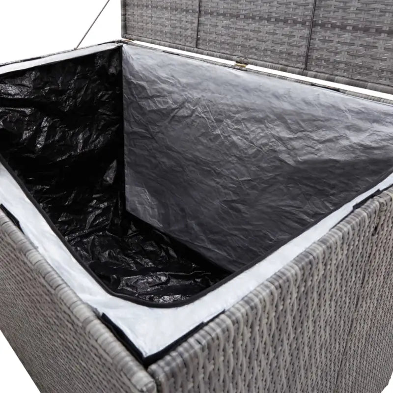 Opbergboxen voor buiten met poly rattan en gepoedercoat stalen frame - Opbergboxen voor buiten