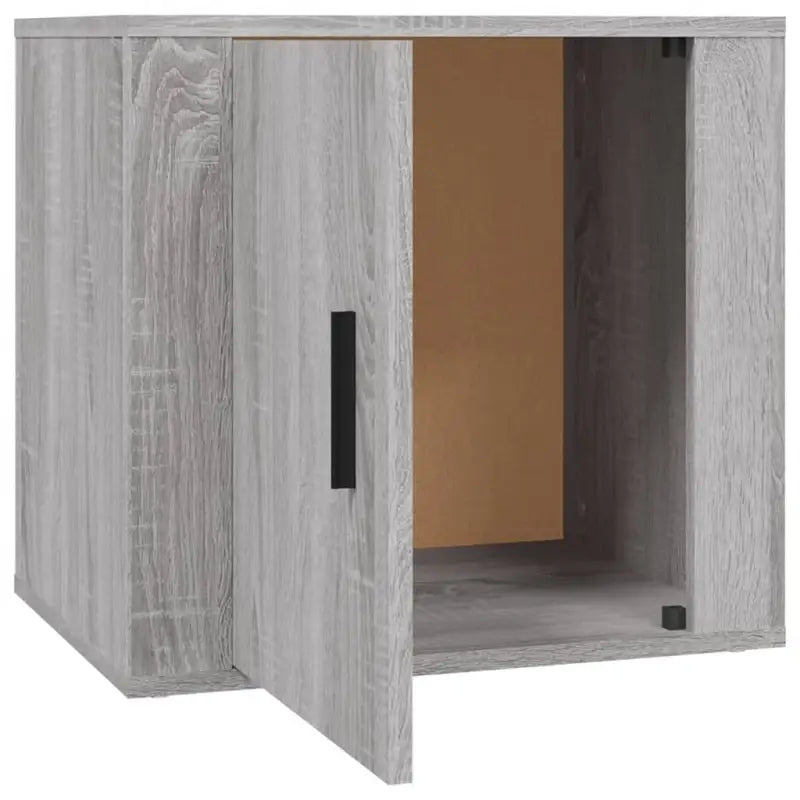 Opbergkast Grijs Sonoma met stabiel blad en elegant ontwerp - Opbergkasten & lockerkasten