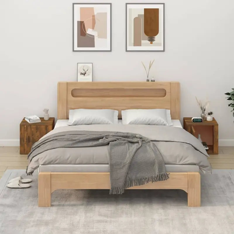 Opbergkast Grijs Sonoma met stabiel blad en elegant ontwerp - Gerookt eiken / 2 - Opbergkasten & lockerkasten