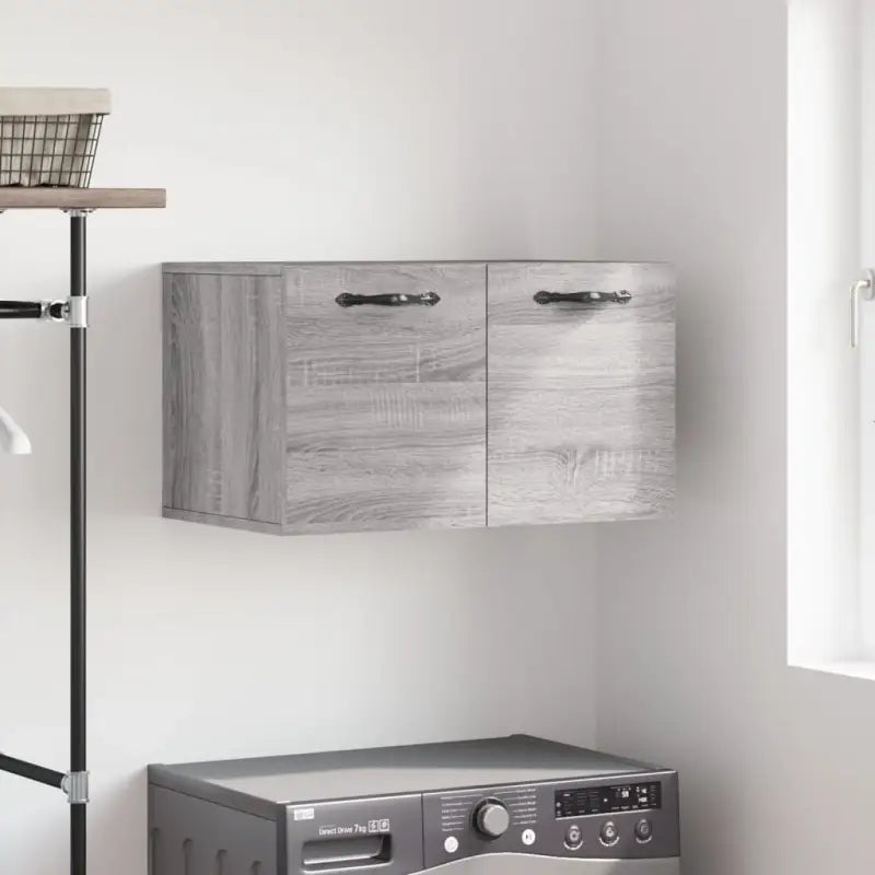 Opbergkast in hoogglans wit van bewerkt hout voor moderne interieurs - Grijs sonoma / 60 x 36.5 x 35 cm / 1