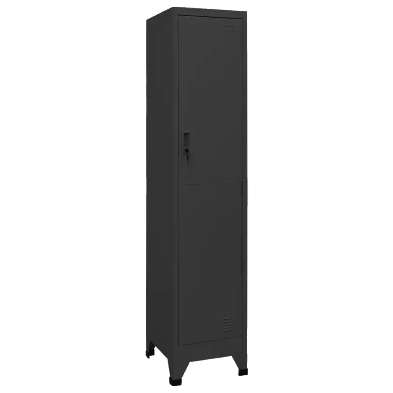 Opbergkast met afsluitbare deur voor kantoor of ruimte decoratie - Antraciet / 1 / Met 1 locker - Opbergkasten &