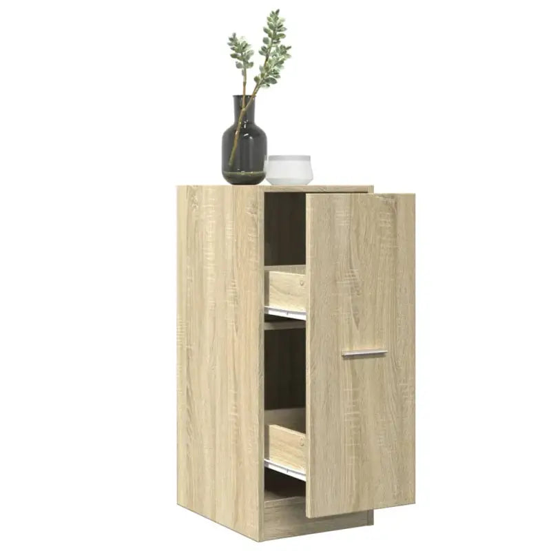 Opbergkast met bewerkt hout voor stijlvol en duurzaam opbergen - Sonoma eiken / 30 x 41 x 77.5 cm / 1 - Opbergkasten &