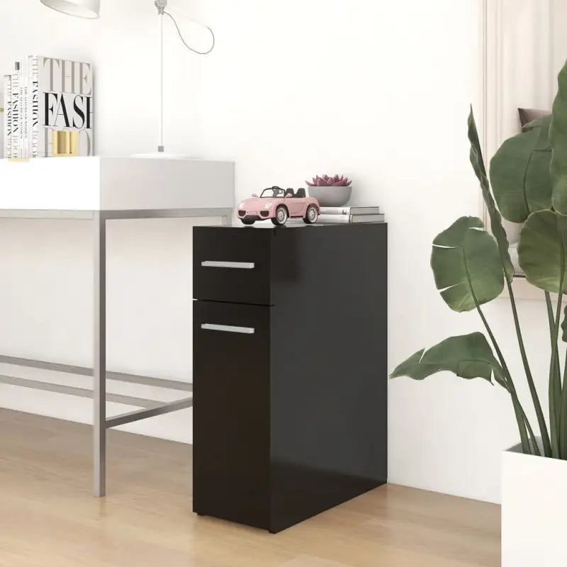 Opbergkast van bewerkt hout voor een overzichtelijk huis - Zwart / 1 - Opbergkasten & lockerkasten