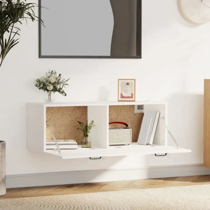 Opbergkast van bewerkt hout voor muurbevestiging en decoratie - Opbergkasten & lockerkasten