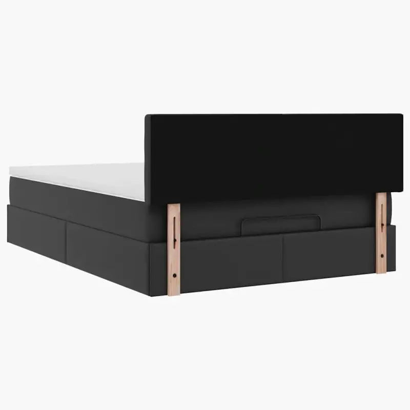 Ottomaanse bed met ruime opbergruimte en zwart materiaal voor comfort - Bedden & bedframes