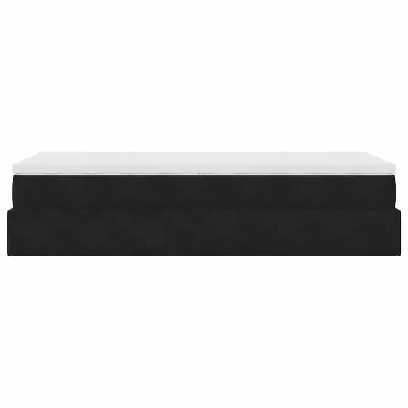 Ottomaanse bed met ruime opbergruimte in zwart materiaal - Bedden & bedframes