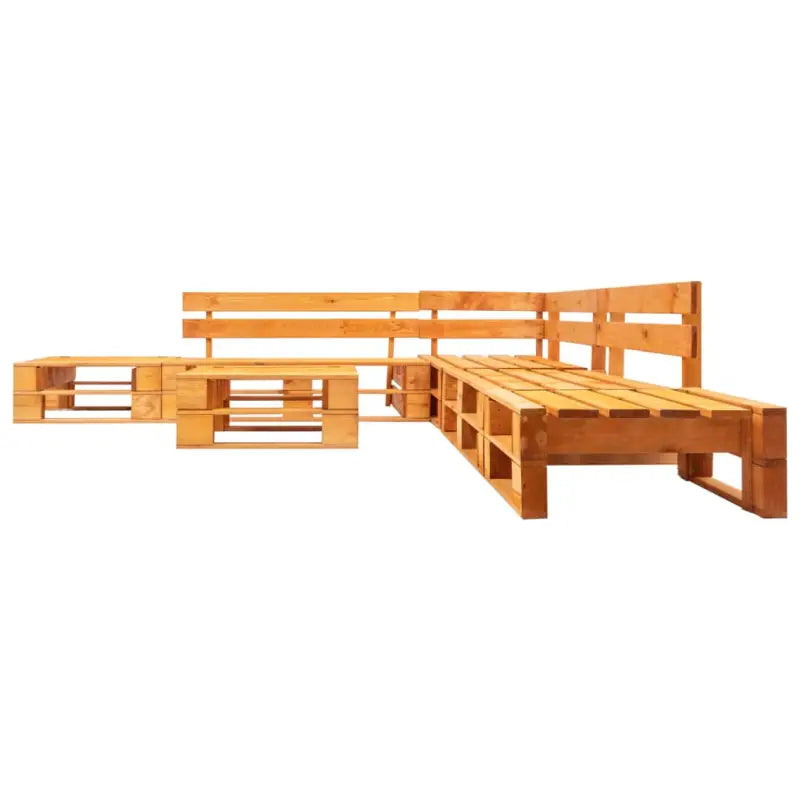 Pallet loungeset van geïmpregneerd grenenhout voor buitenplezier - Tuinsets