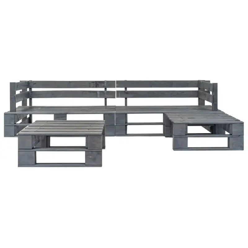 Pallet loungeset van geïmpregneerd grenenhout voor buitenplezier - Tuinsets