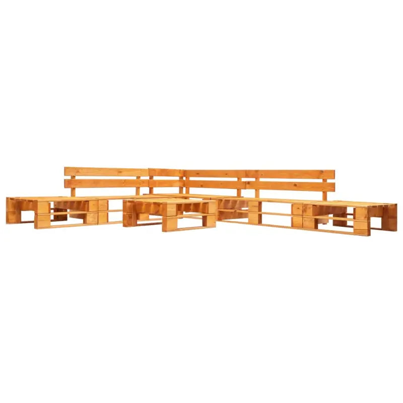 Pallet loungeset van geïmpregneerd grenenhout voor buitenplezier - Honingbruin - Tuinsets