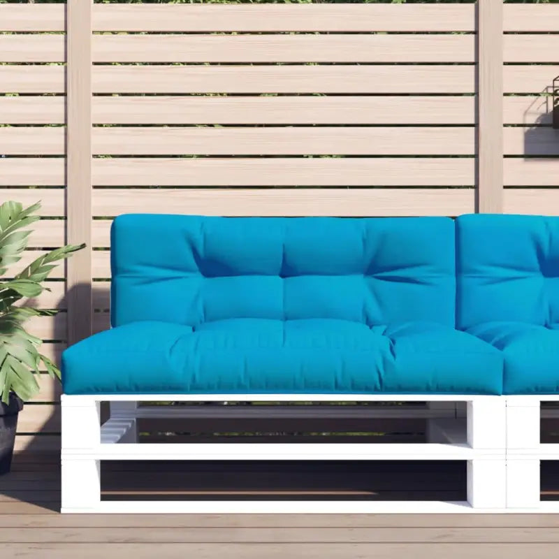 Palletkussens voor een frisse uitstraling en behoud van oorspronkelijke vorm - Blauw / 120 x 80 x 12 cm / 2