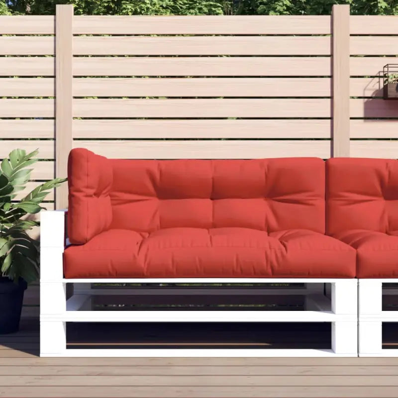 Palletkussens voor een frisse uitstraling en behouden oorspronkelijke vorm - Rood / 3 - Stoelkussens