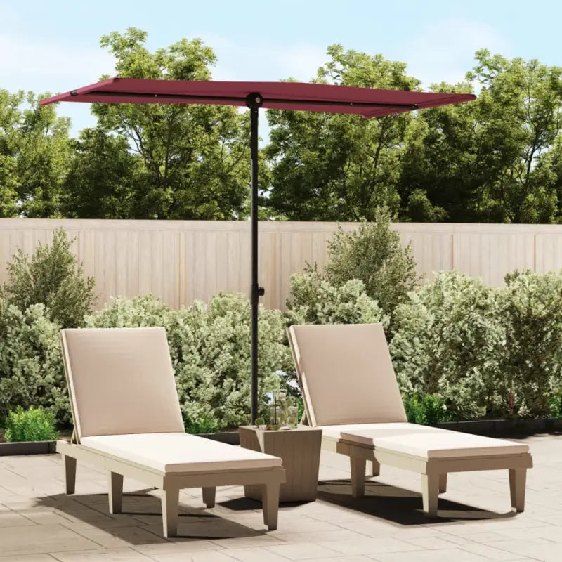 Parasols en Zonneschermen voor Schaduw en UV-bescherming - Bordeauxrood / 180 x 110 cm / 1 - Parasols en zonneschermen