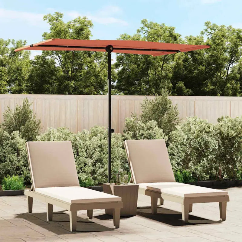 Parasols en Zonneschermen voor Schaduw en UV-bescherming - Terracotta / 200 x 150 cm / 1 - Parasols en zonneschermen