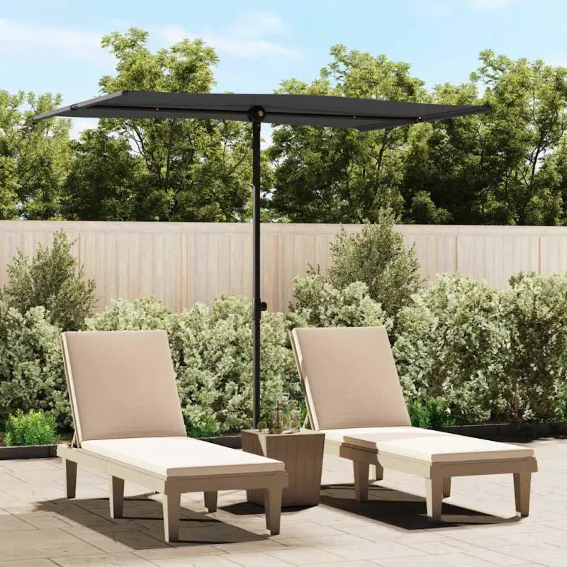 Parasols en Zonneschermen voor Schaduw en UV-bescherming - Zwart / 200 x 150 cm / 1 - Parasols en zonneschermen