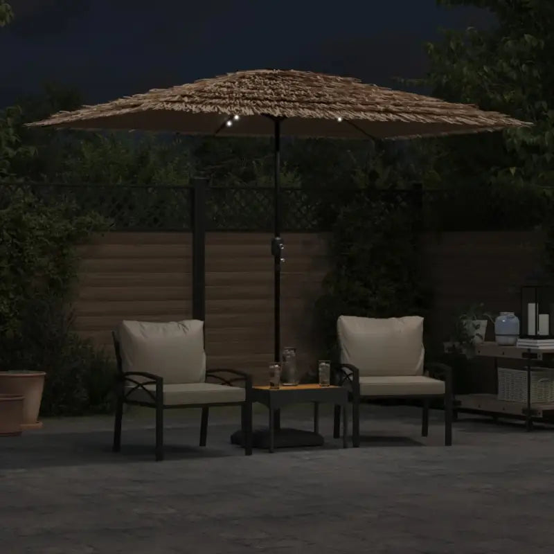 Parasols met LED’s voor schaduw en UV-bescherming tijdens open vuur - Parasols en zonneschermen