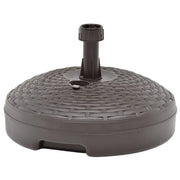 Parasolvoet met rattan patroon gevuld met zand of water voor stabiliteit - Parasolvoeten