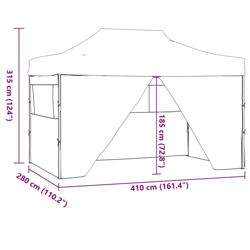 Parktent en prieëlen van 600d Oxford stof voor buitenevenementen - Partytenten & prieëlen