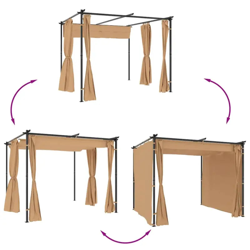 Partytent en prieël met stabiele stalen constructie - Partytenten & prieëlen