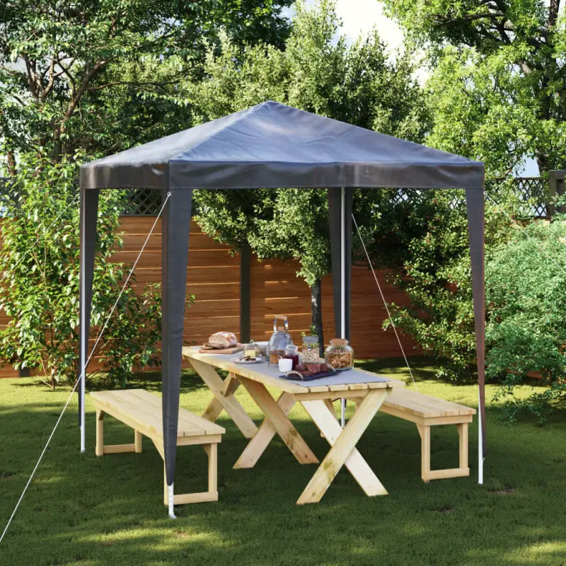 Partytent voor tuinfeesten en buitengebruik - Antraciet / 2 x 2 m / 1 - Partytenten & prieëlen