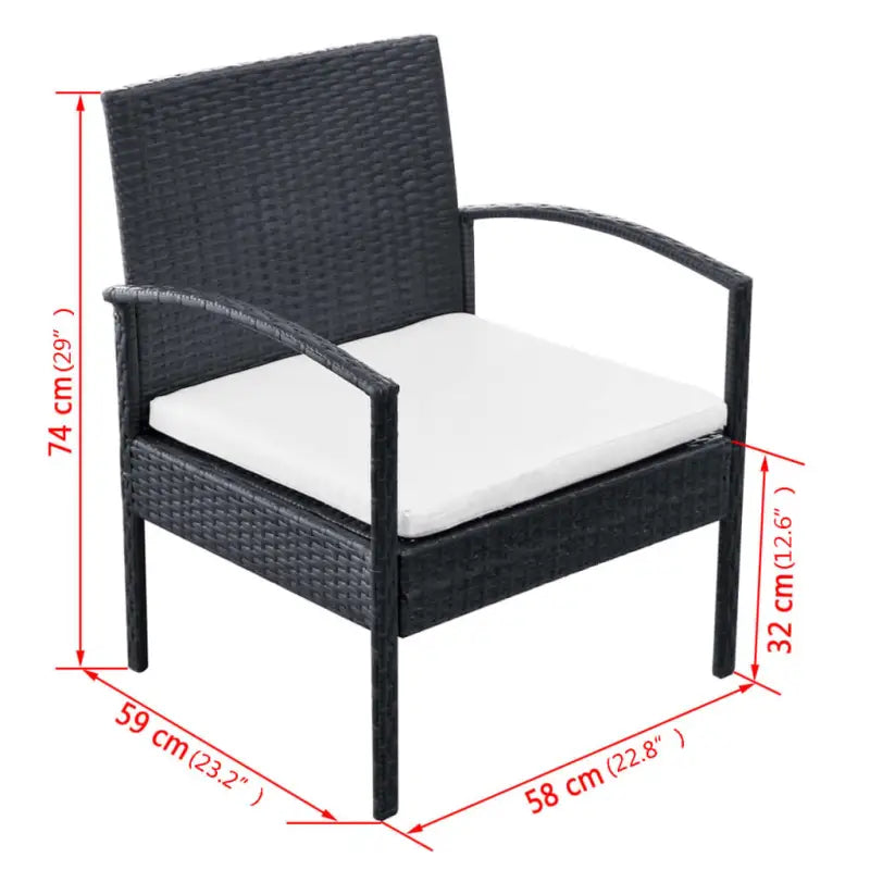 PE-rattan tuinmeubelset met brede en diepe zittingen voor stijlvolle tuinen - Tuinsets