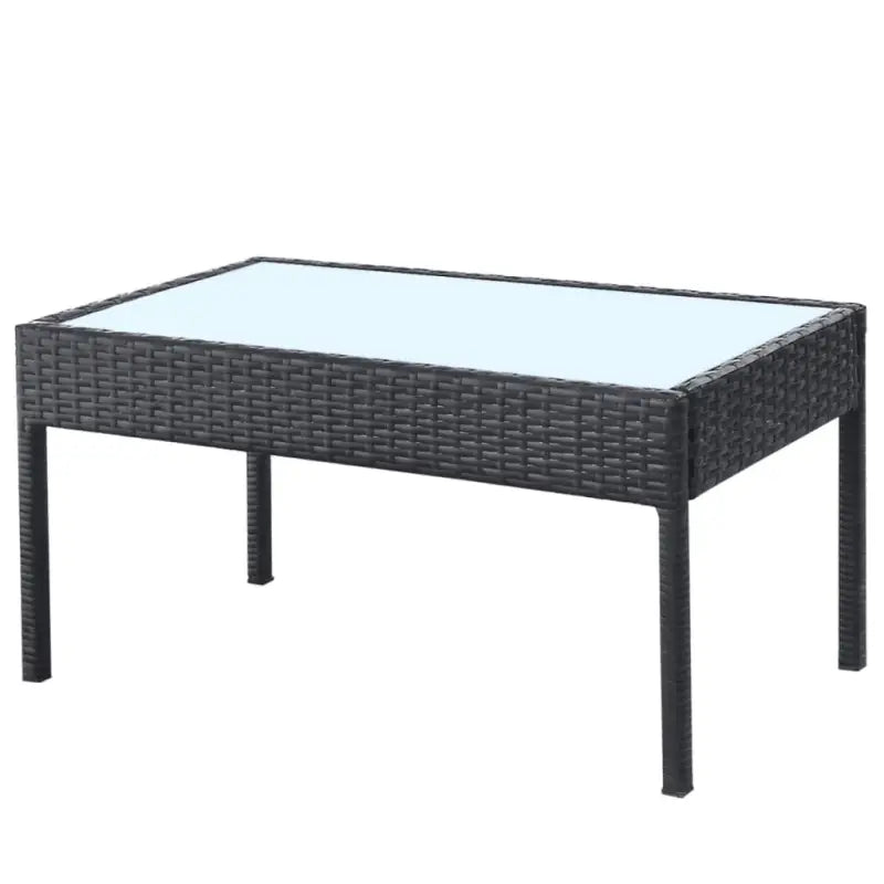 PE-rattan tuinmeubelset met brede en diepe zittingen voor stijlvolle tuinen - Tuinsets