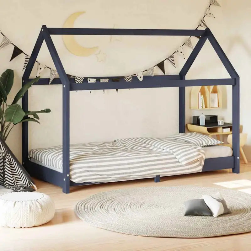 Peuter- en kinderbed met massief grenenhout en boomhut-stijl - Peuter- & kinderbedden