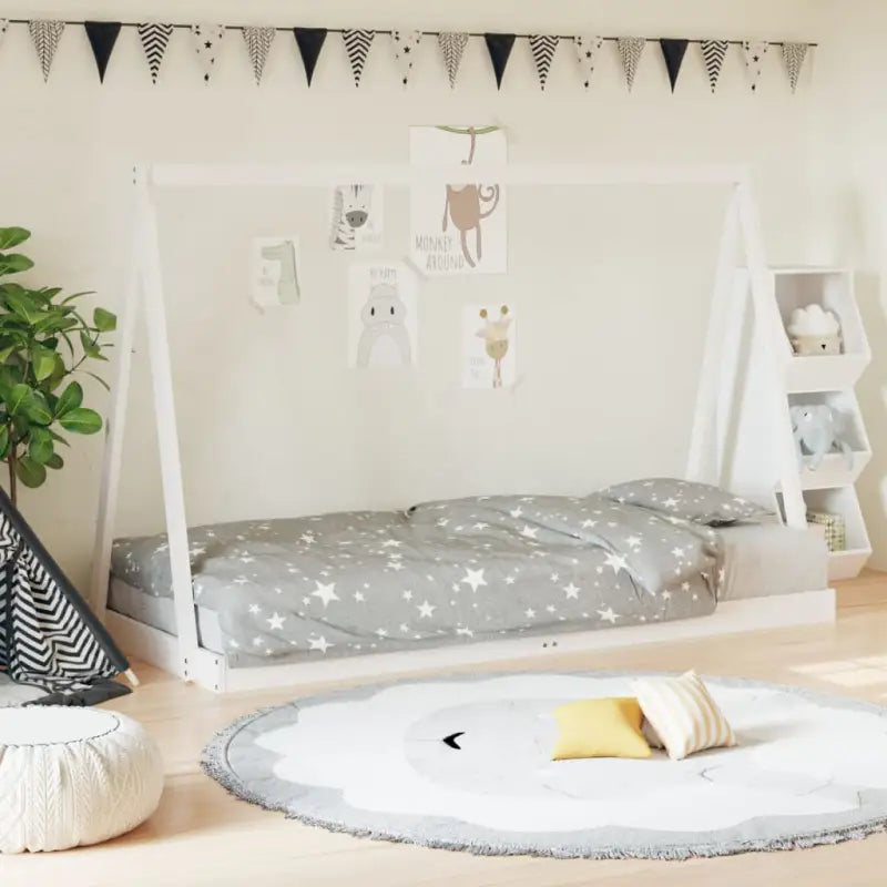 Peuter- En Kinderbed Met Massief Grenenhout Voor Een Knus Thema - Wit / 90 x 190 cm - Peuter- & kinderbedden