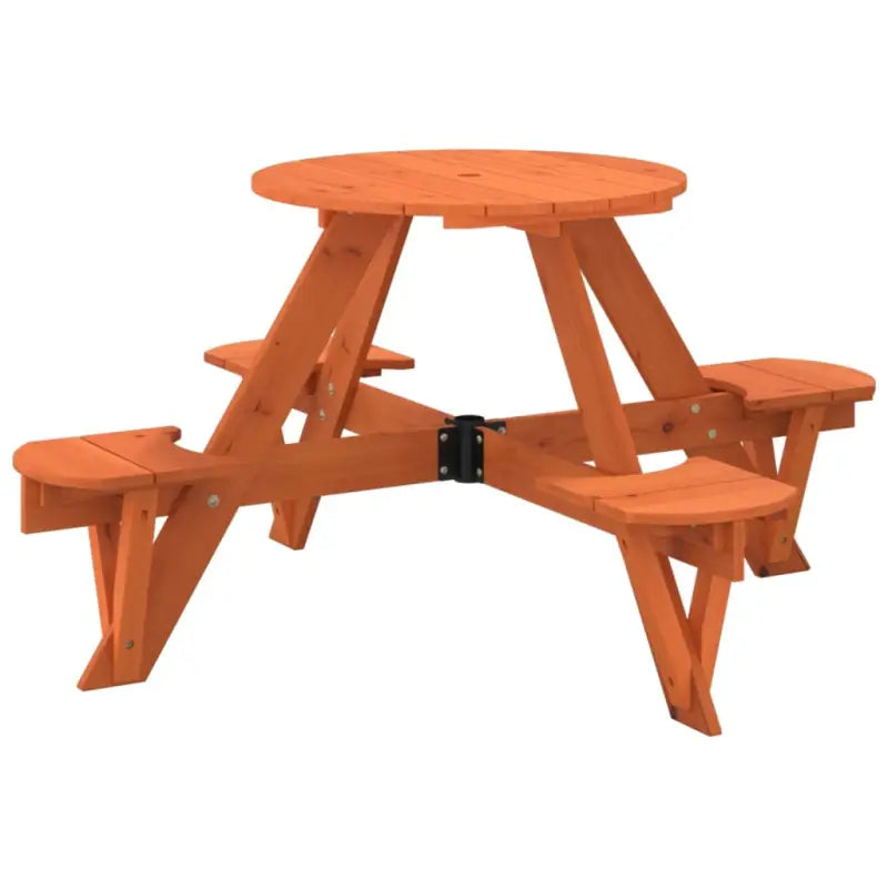 Picknicktafel van massief vurenhout voor buiten met direct toezicht - Tuintafels