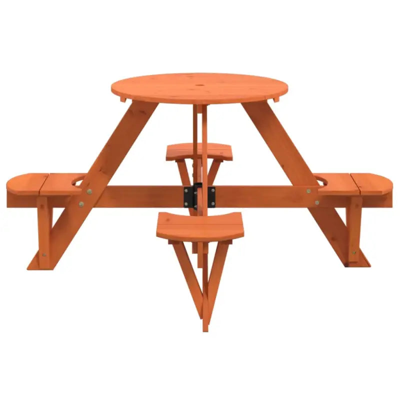 Picknicktafel van massief vurenhout voor buiten met direct toezicht - Tuintafels