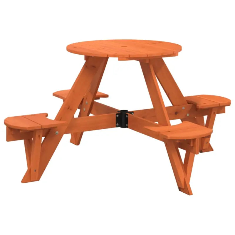Picknicktafel van massief vurenhout voor buiten met direct toezicht - Tuintafels