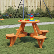 Picknicktafel van massief vurenhout voor buiten met direct toezicht - Tuintafels