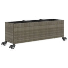 Plantenbak in poly rattan met nonwoven zak voor buitengebruik - Bloempotten & plantenbakken
