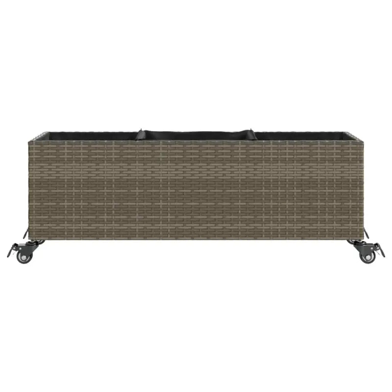 Plantenbak in poly rattan met nonwoven zak voor buitengebruik - Bloempotten & plantenbakken
