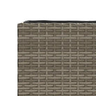 Plantenbak in poly rattan met nonwoven zak voor buitengebruik - Bloempotten & plantenbakken