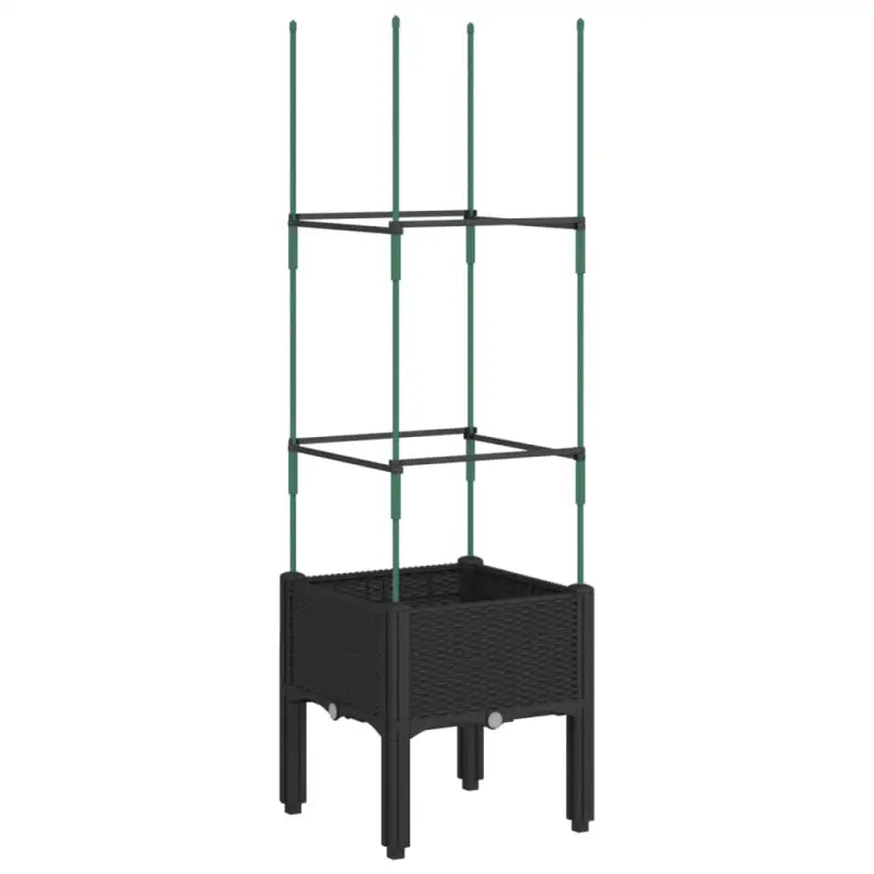 Plantenbak met latwerk voor klimplanten in tuin of terras - Bloempotten & plantenbakken