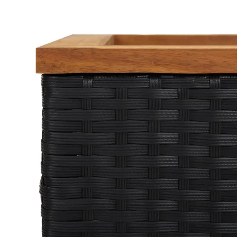Plantenbak van poly rattan met kunststof binnenzak voor tuin en balkon - Bloempotten & plantenbakken