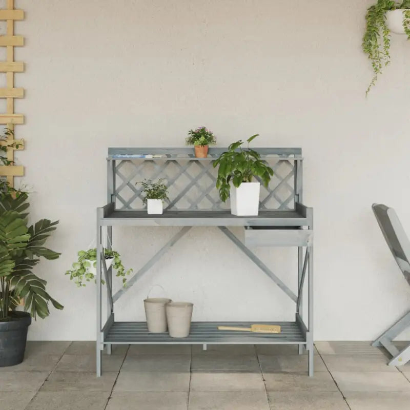 Plantenstandaard van massief Vurenhout voor binnen en buiten gebruik - Plantenstandaarden