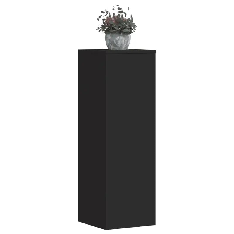 Plantenstandaarden van bewerkt hout voor planten en andere decoraties - Zwart / 33 x 33 x 100 cm / 2