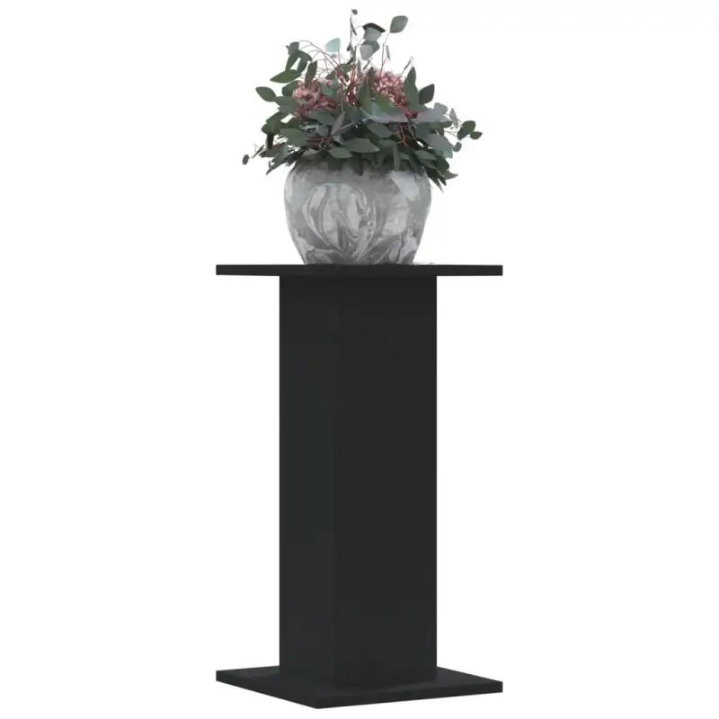 Plantenstandaarden van bewerkt hout voor stijlvolle plantpresentaties - Zwart / 30 x 30 x 60 cm / 1 - Plantenstandaarden