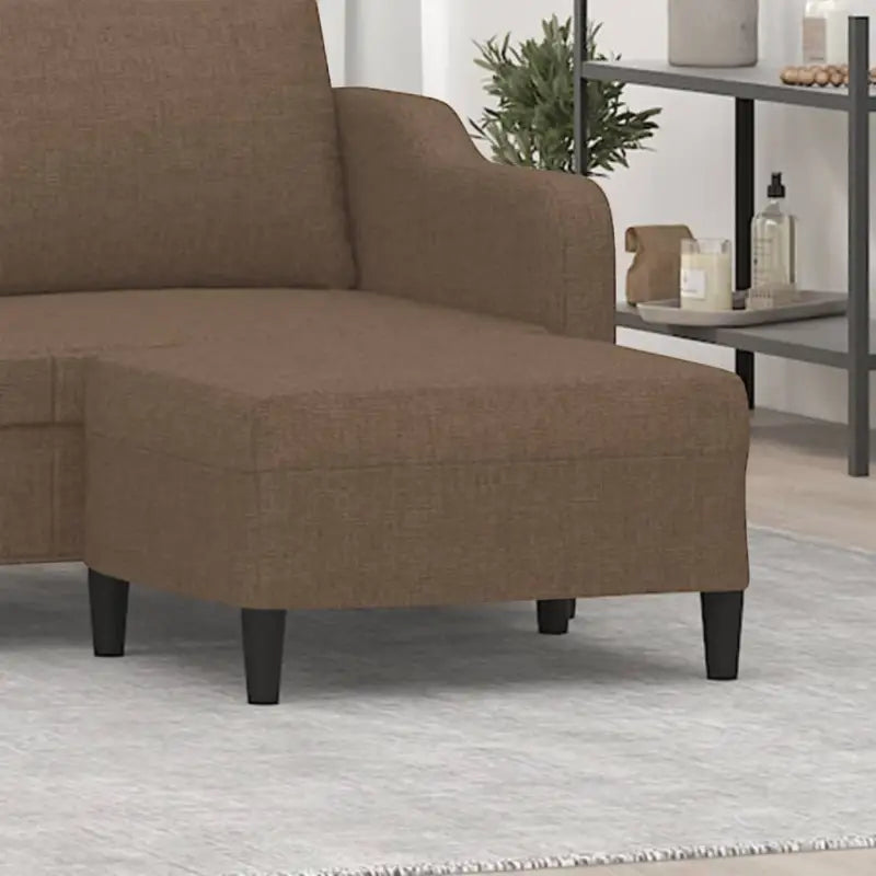 Poefs Comfortabele Stabiele Voetenbank voor een Modern Interieur - Bruin / 70 x 55 x 41 cm / 1 - Poefs