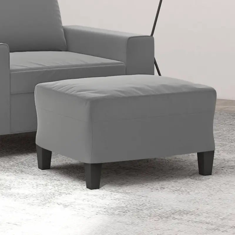 Poefs Een stijlvolle en duurzame voetenbank voor je interieur - Donkergrijs / 60 x 50 x 41 cm / 1 - Poefs