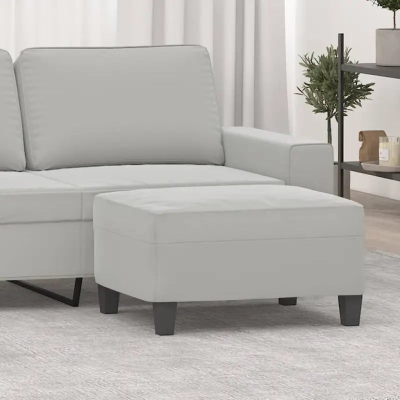 Poefs Een stijlvolle en duurzame voetenbank voor je interieur - Lichtgrijs / 70 x 55 x 41 cm / 1 - Poefs