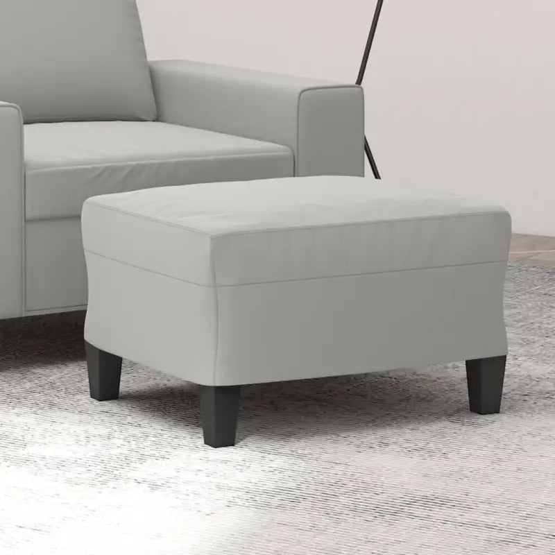 Poefs Een stijlvolle en duurzame voetenbank voor je interieur - Lichtgrijs / 60 x 50 x 41 cm / 1 - Poefs