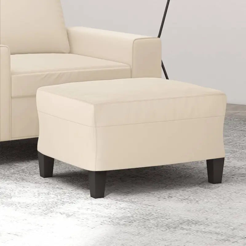 Poefs Een stijlvolle en duurzame voetenbank voor je interieur - Beige / 60 x 50 x 41 cm / 1 - Poefs